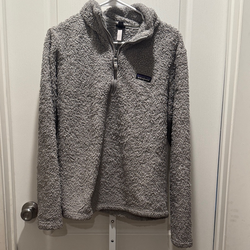 Patagonia Gray Zip-Up Fleece Sweater